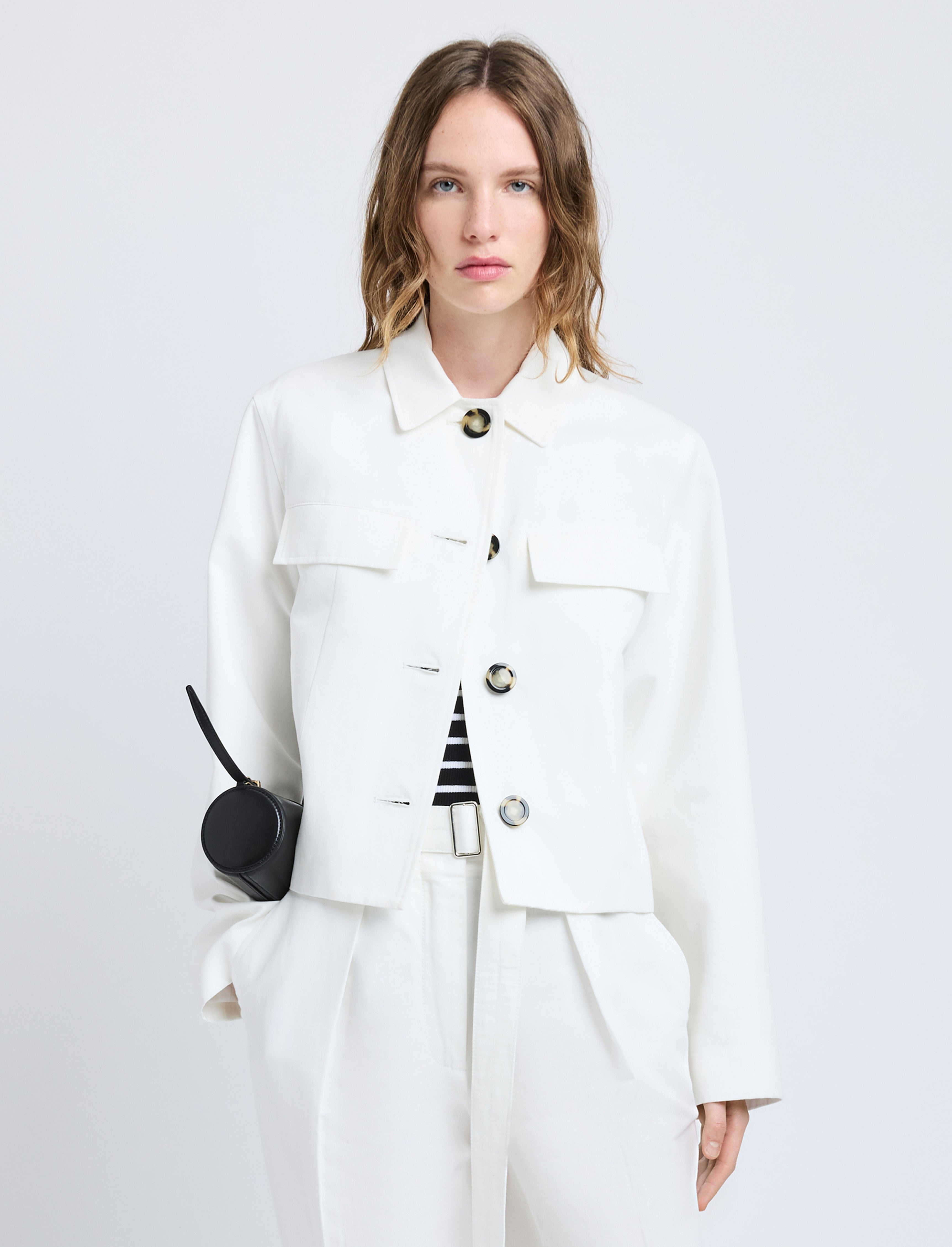 Thelma Jacket in Cotton Linen Suiting - 2