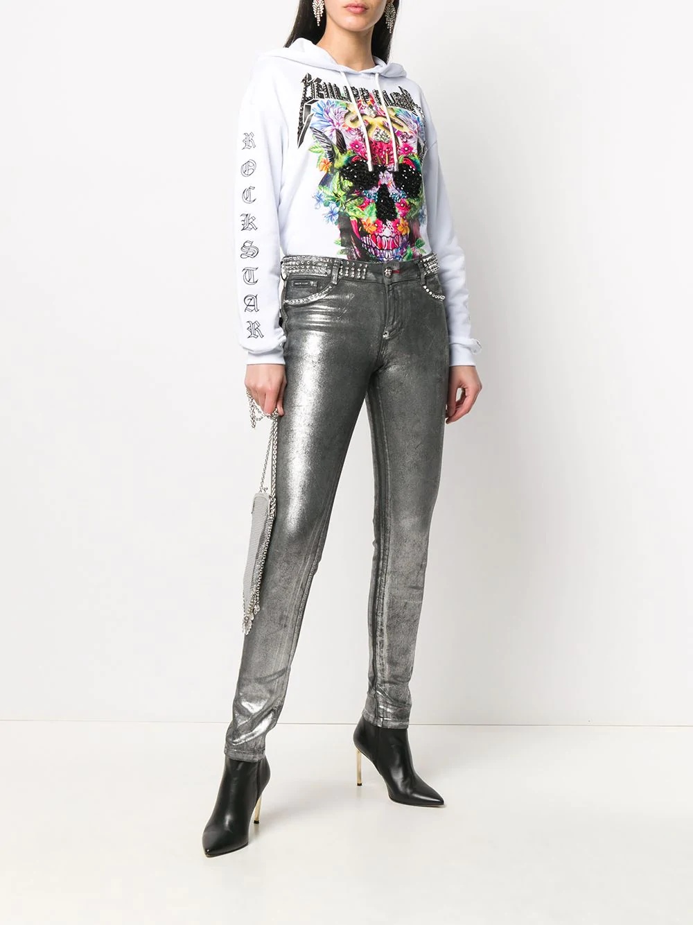 rockstud metallic jeggings - 2