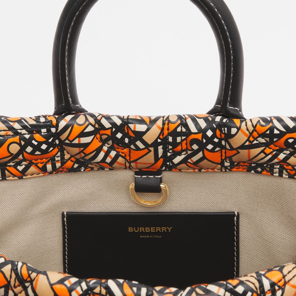 Mini Monogram Print Quilted Lambskin Freya Tote - 10
