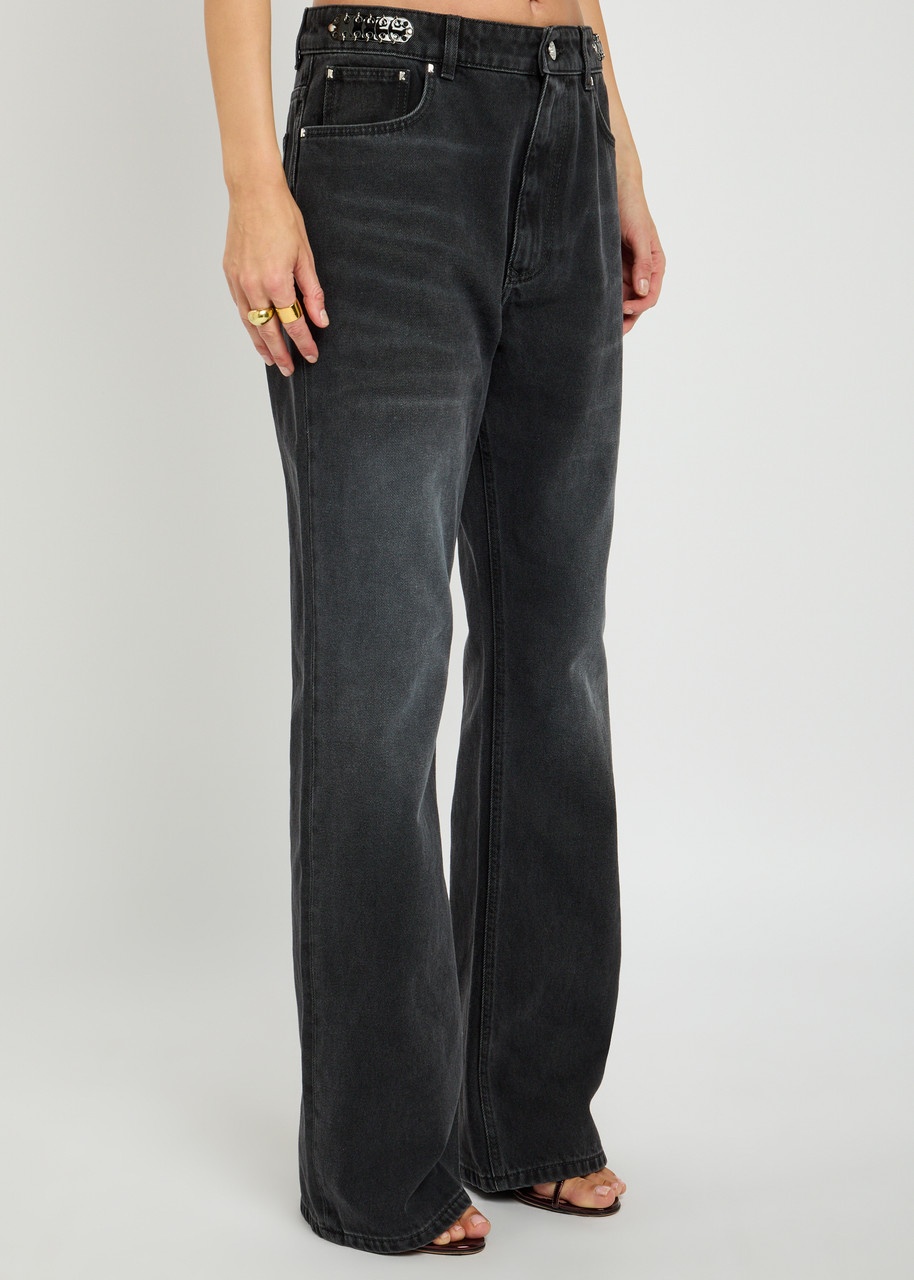 Rabanne Chain-embellished Straight-leg Jeans - 2