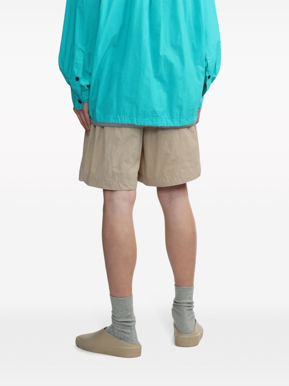 pleated tailored shorts - 4