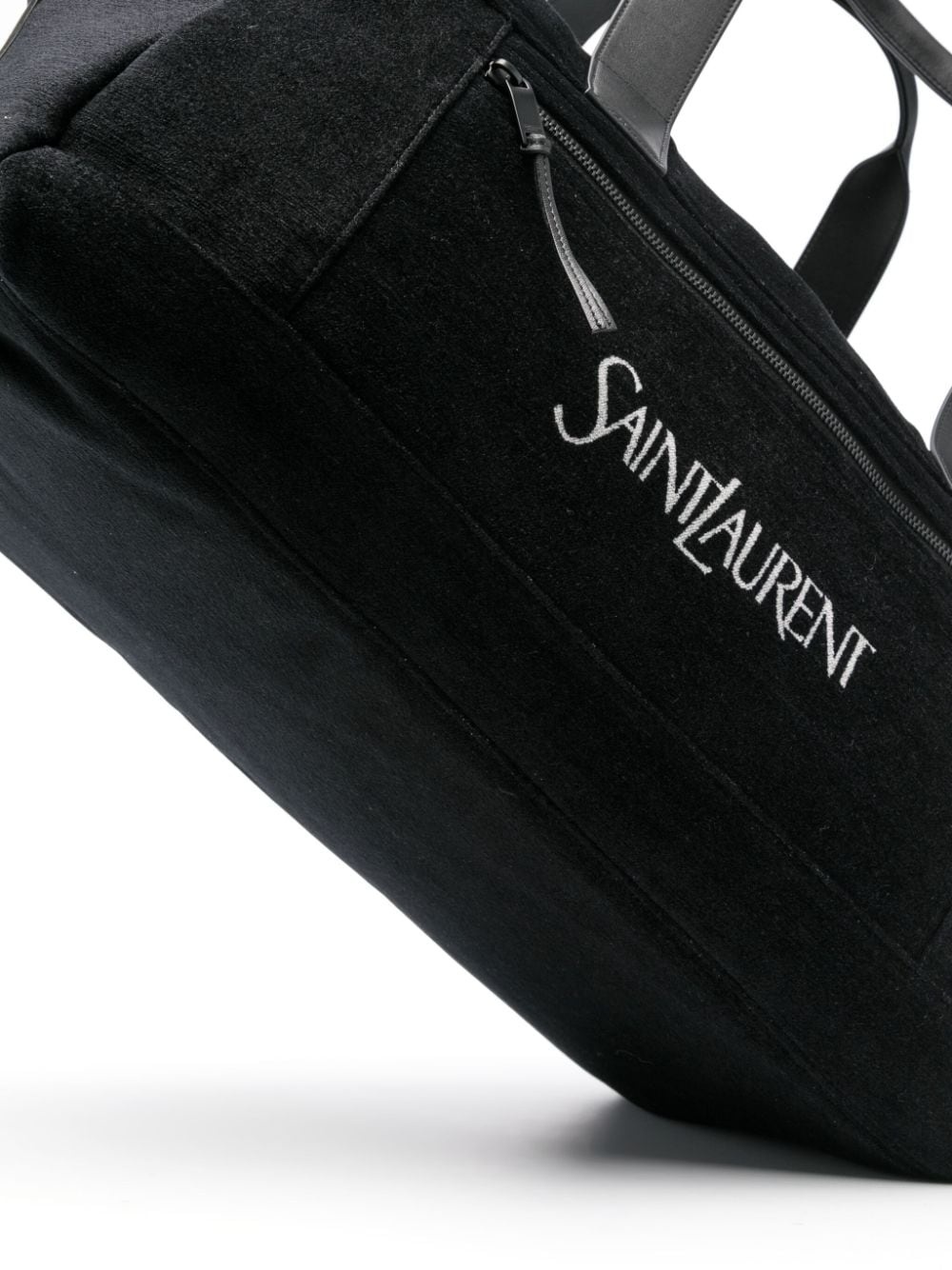 logo-jacquard zipped duffle bag - 3