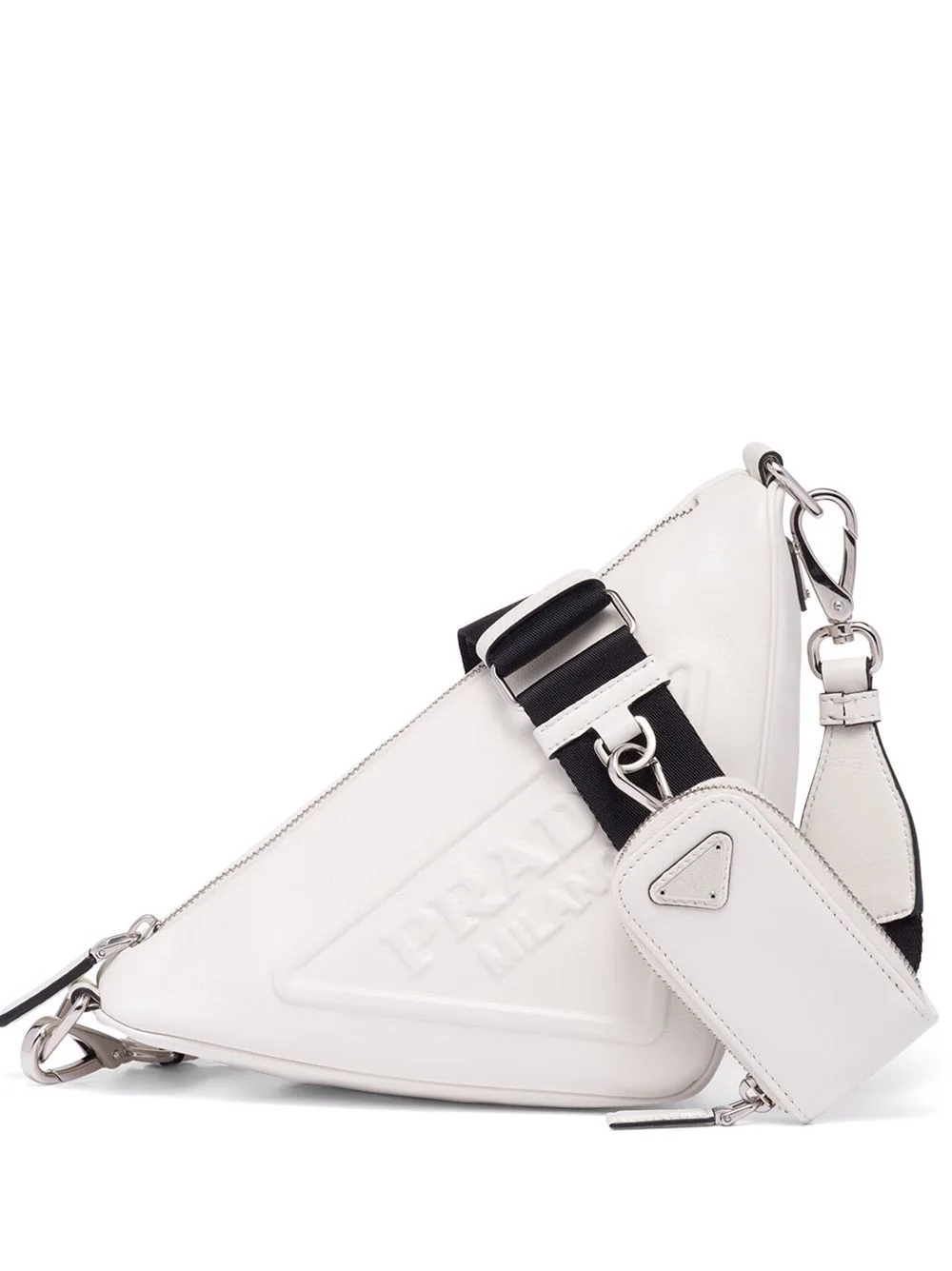 logo plaque shoulder bag - 1