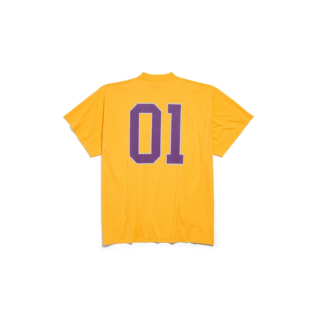 Men's Basketball Oversized T-shirt in Deep Purple/yellow - 6