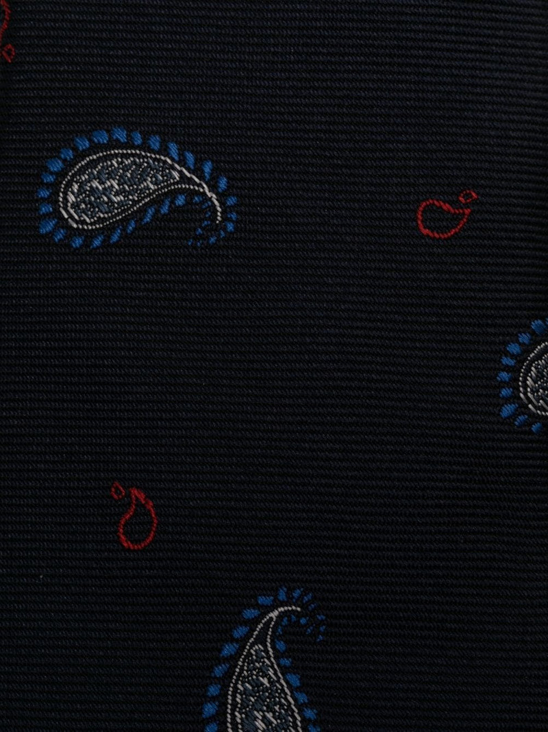 Thom Browne paisley-jacquard silk tie outlook