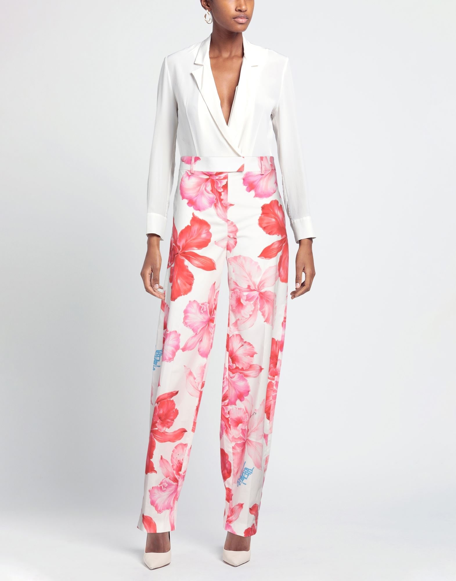 White Women's Casual Pants - 2
