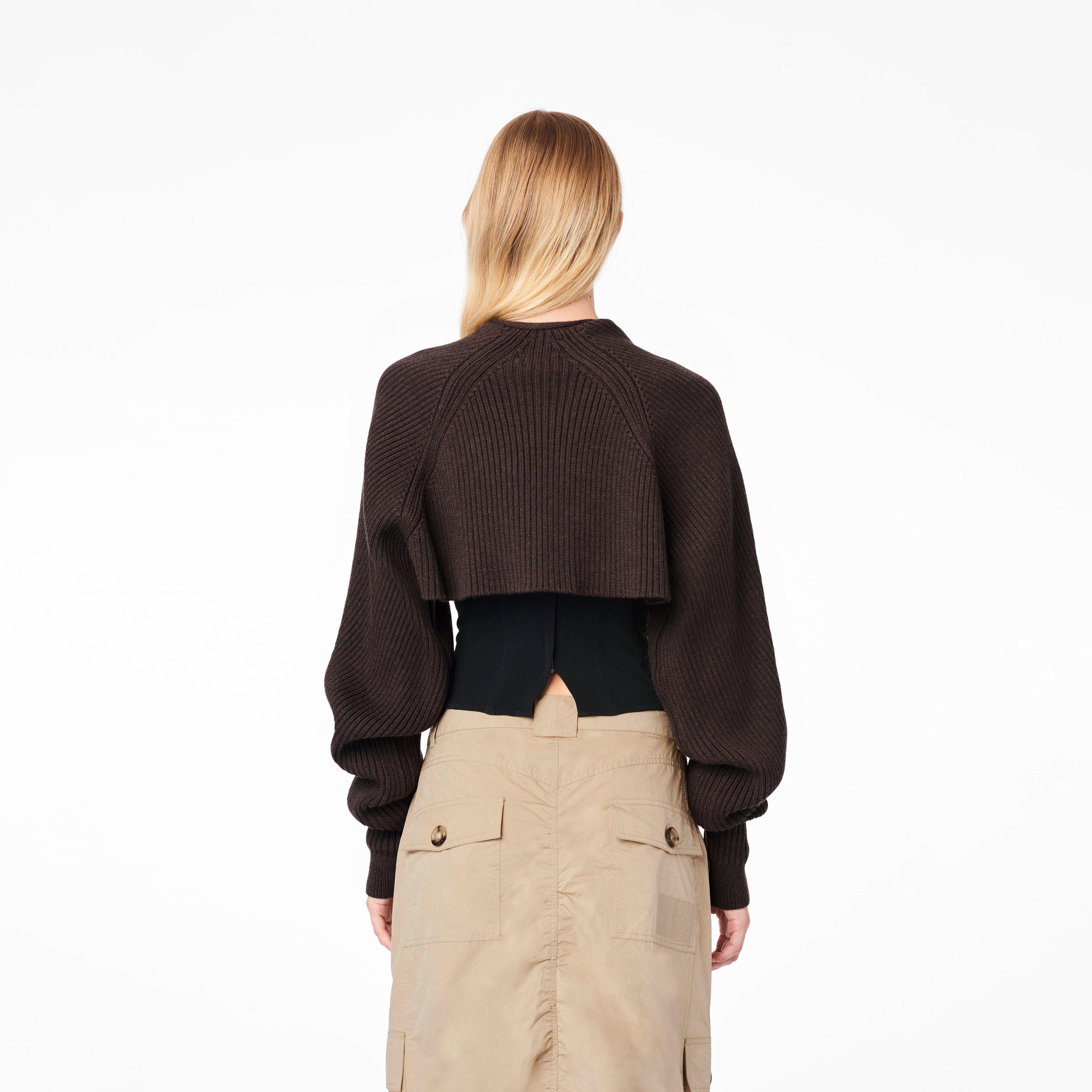 THE RIBBED BOLERO CARDIGAN - 3