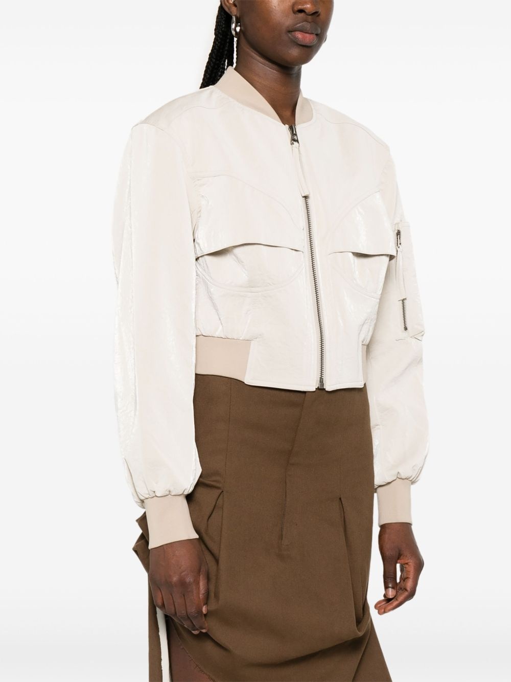 bustier bomber jacket - 3