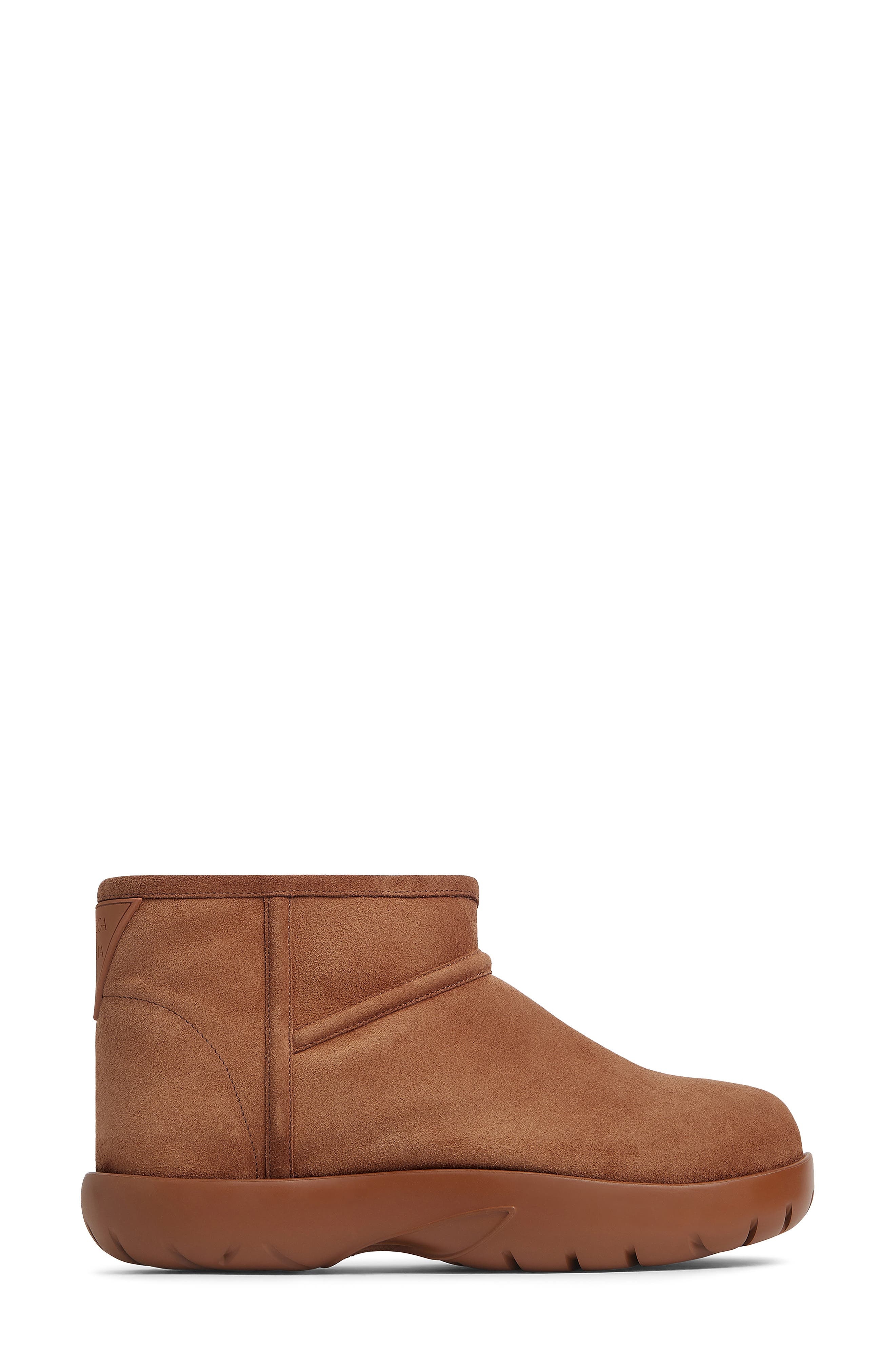 Bottega Veneta Snap Genuine Shearling Bootie in Caramel at Nordstrom - 1