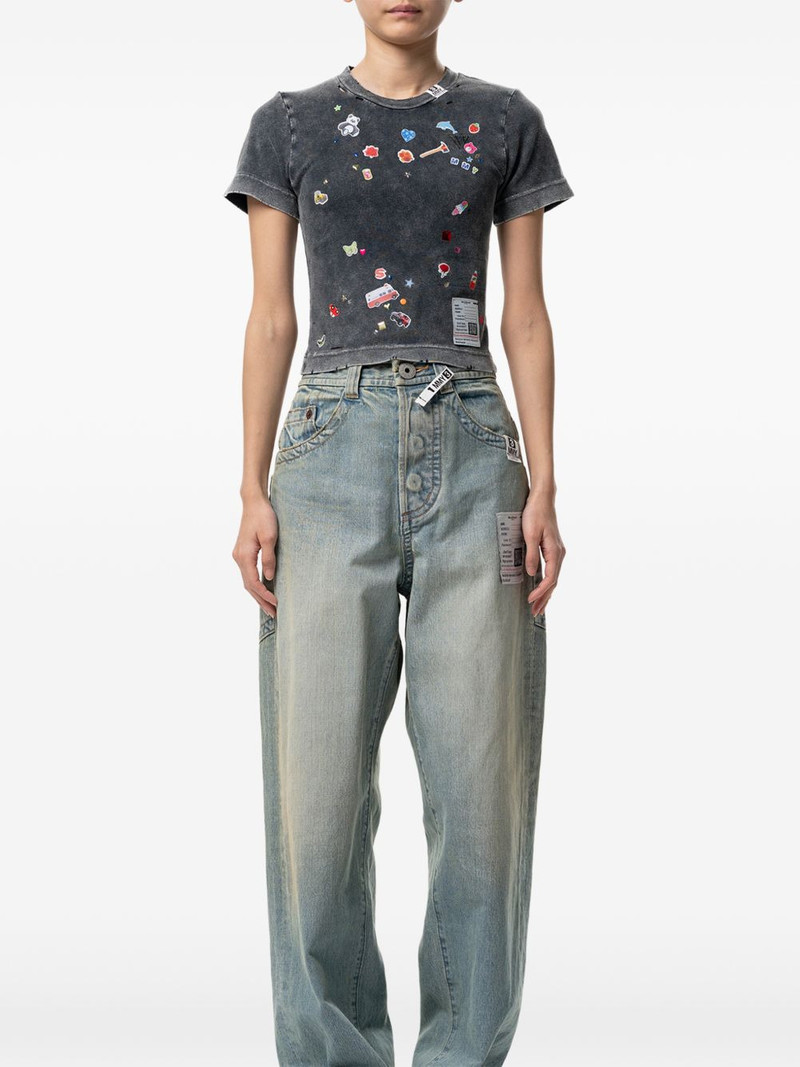 Maison MIHARAYASUHIRO sticker-print T-shirt outlook