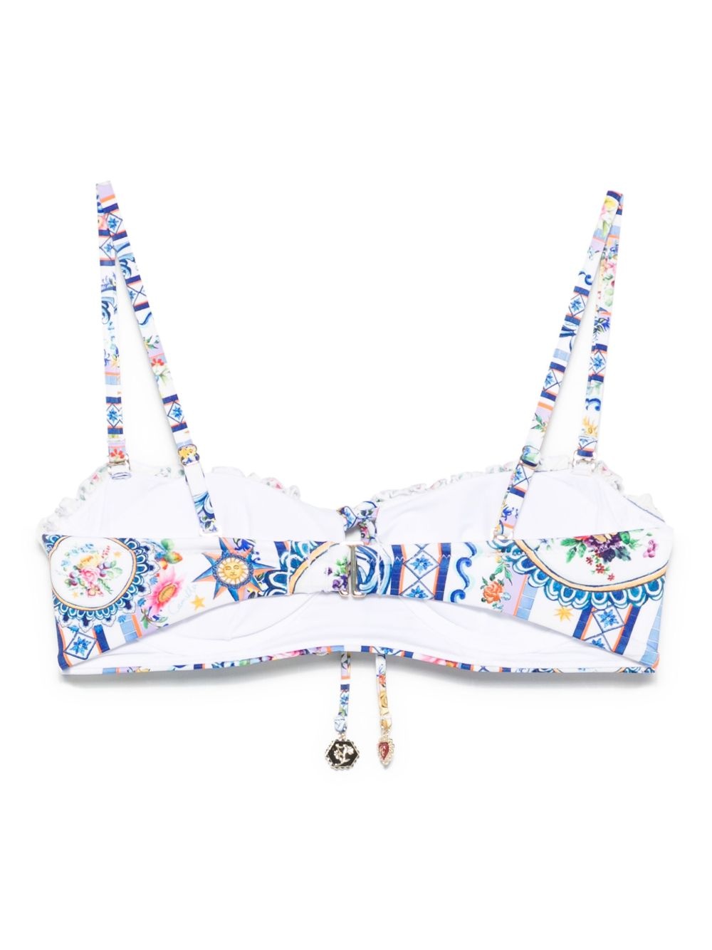 tie-front bikini top - 2