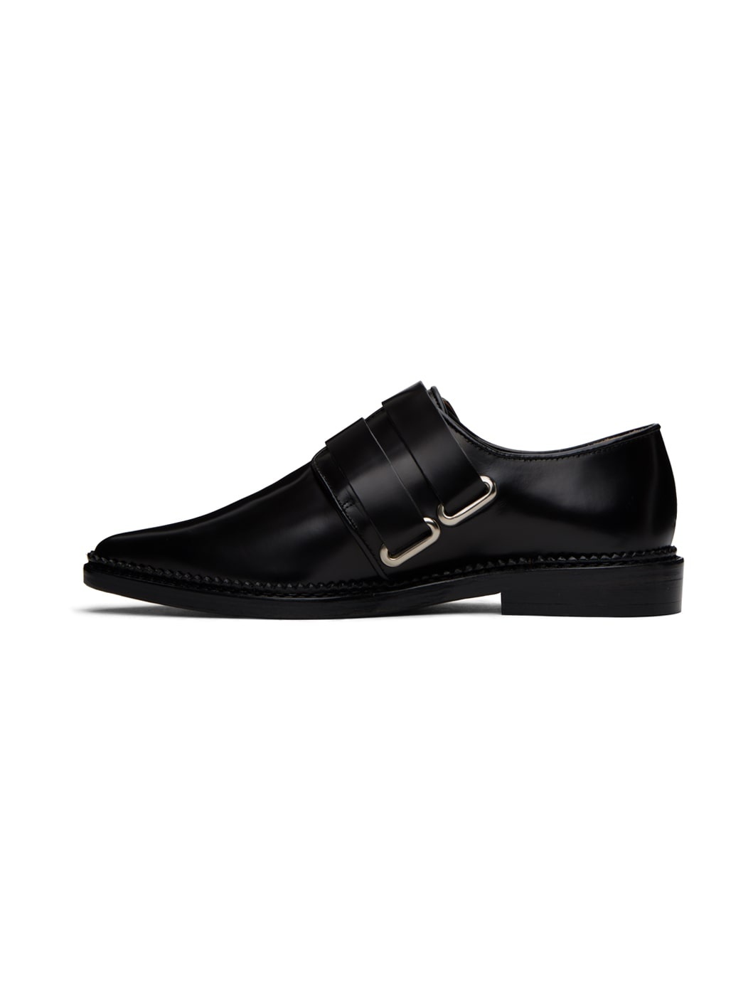 SSENSE Exclusive Black Polished Oxfords - 3