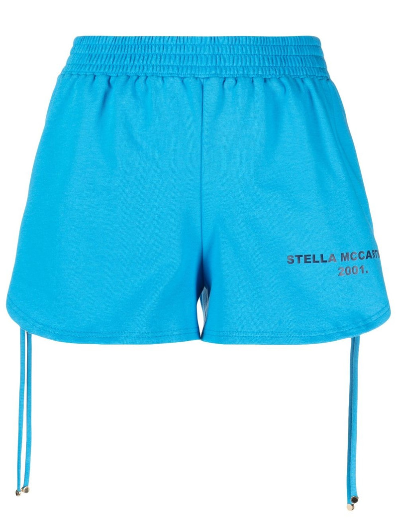 side drawstring-fastening shorts 1