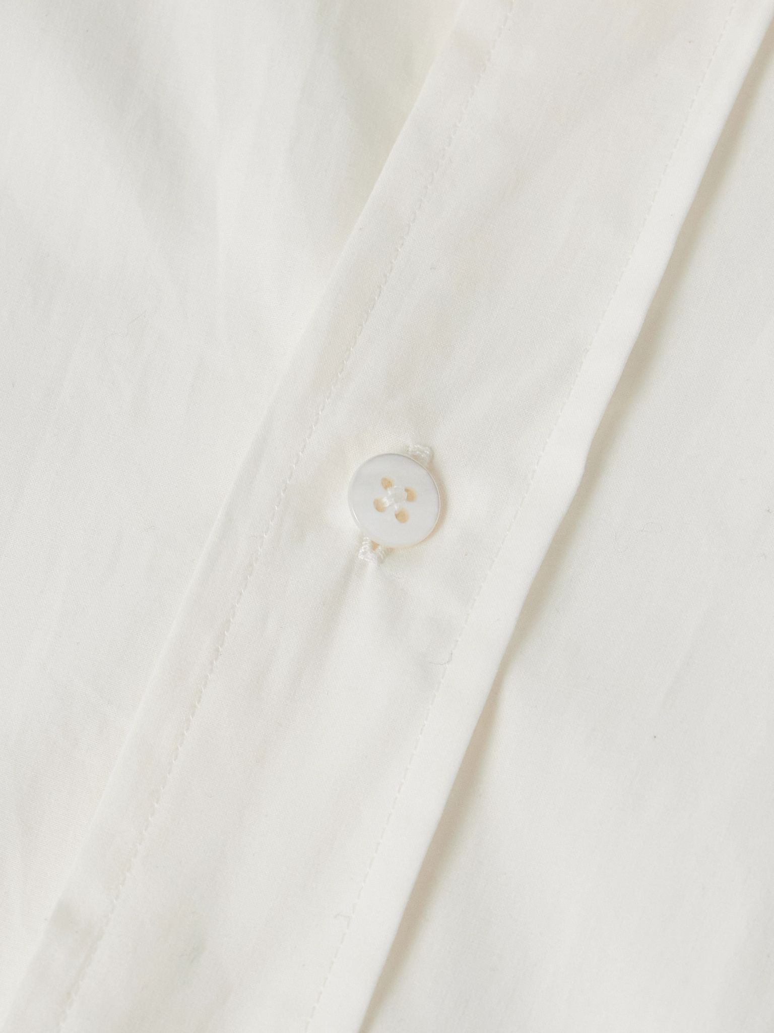 Thane Cotton-Poplin Shirt White - 5