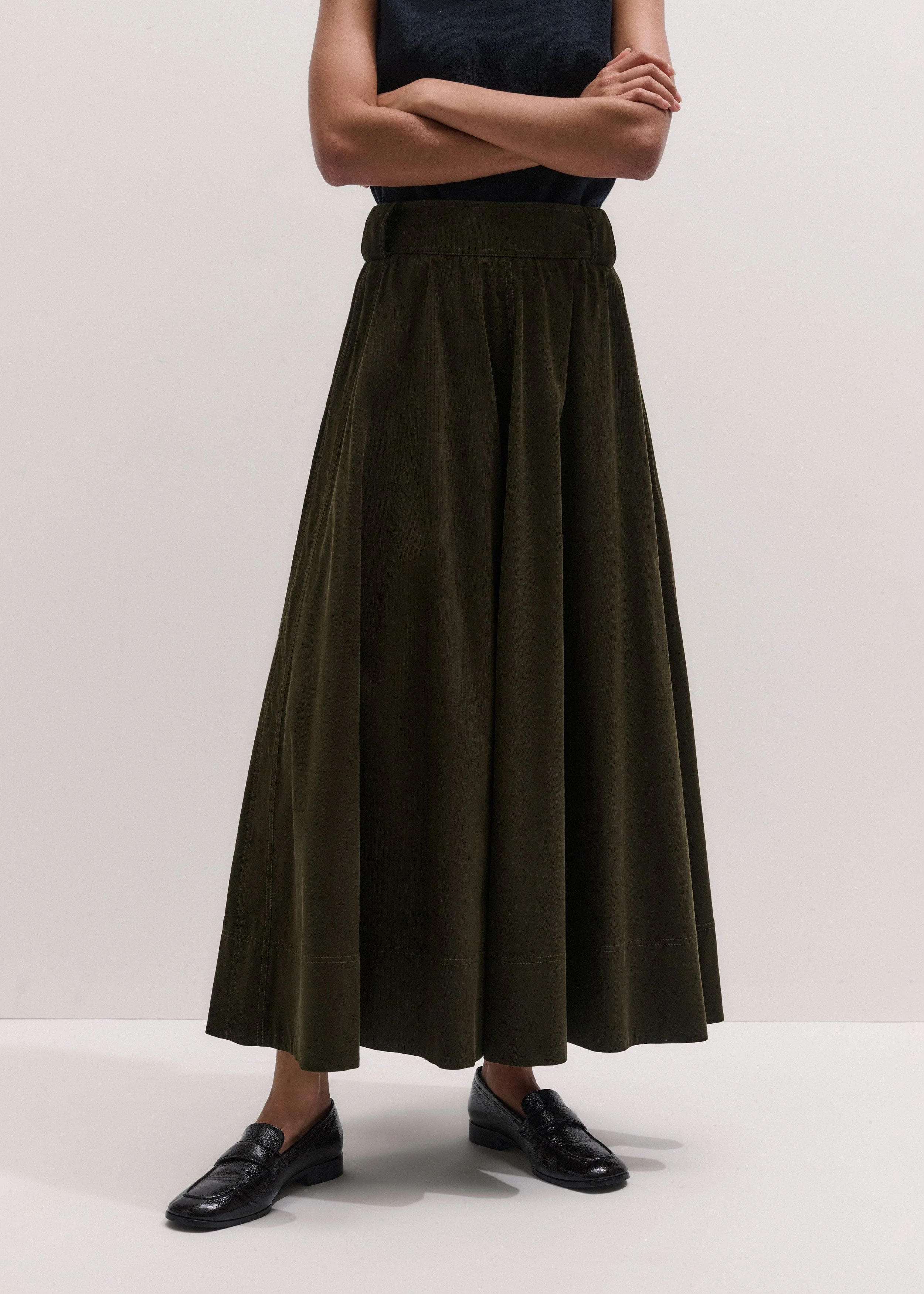 A-Line Maxi Skirt - 1