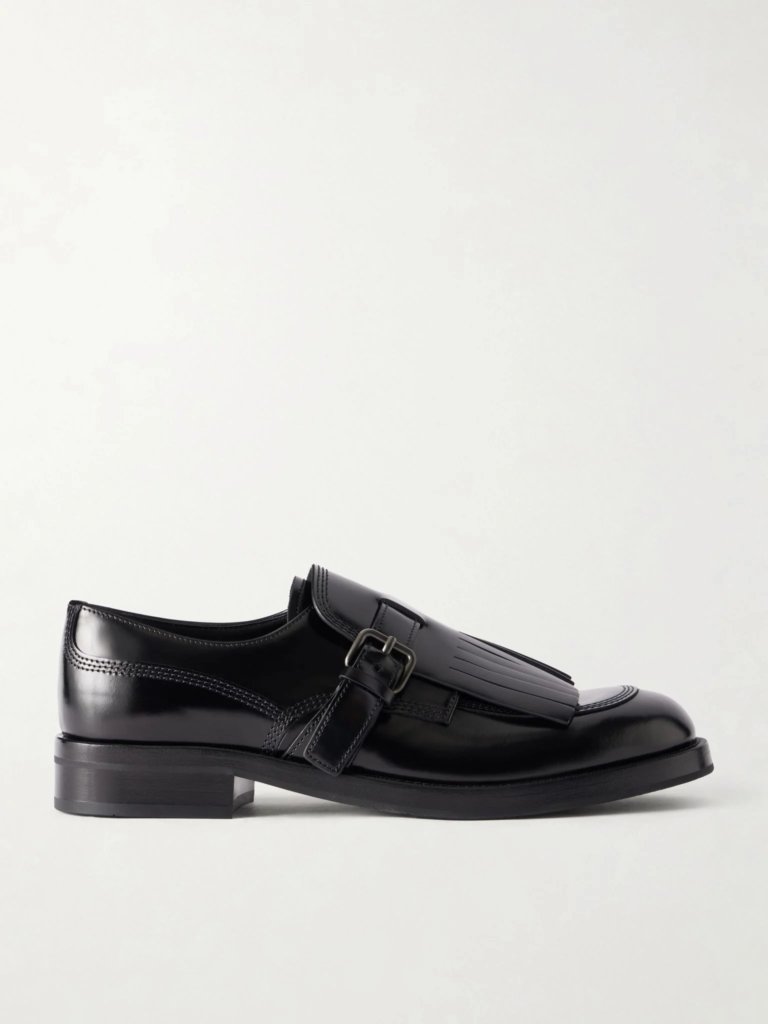 Piper fringed leather brogues Black - 1