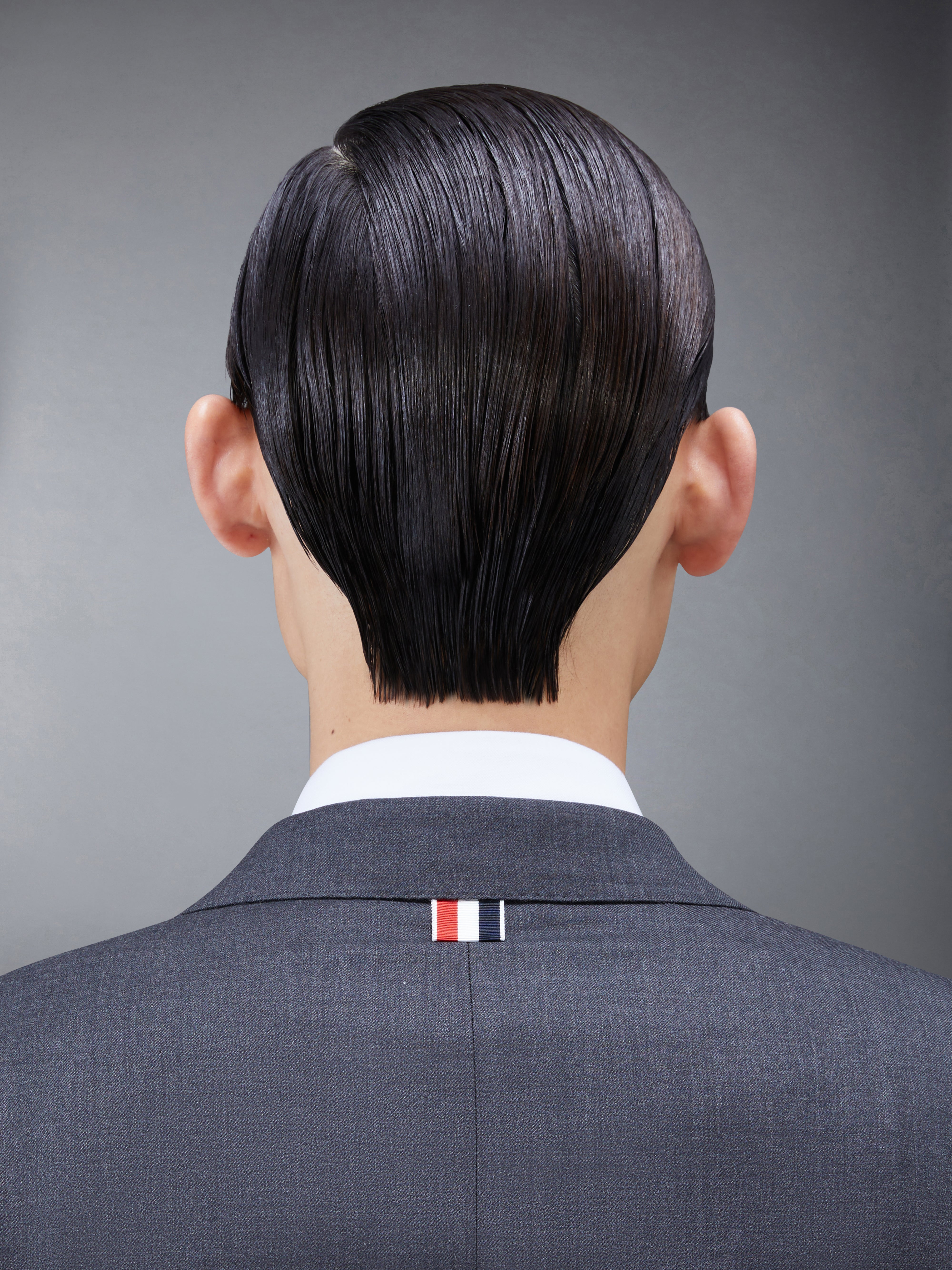 Dark Grey Super 120's Wool Twill Classic Suit and Tie - 5