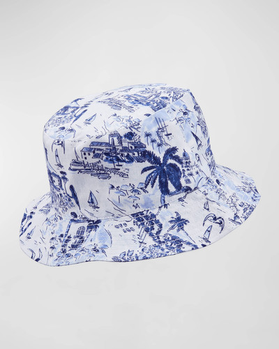 Vilebrequin Men's Riviera Linen Bucket Hat outlook