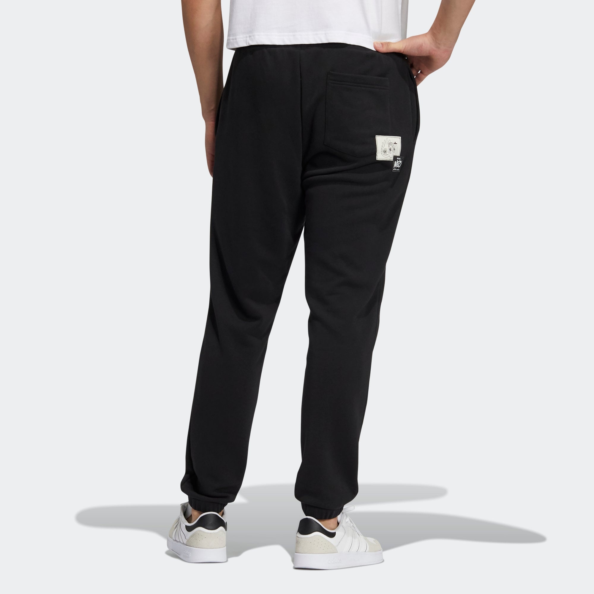 Men's adidas neo Radio W TP Multi-Color Logo Sports Pants/Trousers/Joggers Black HG9042 - 3