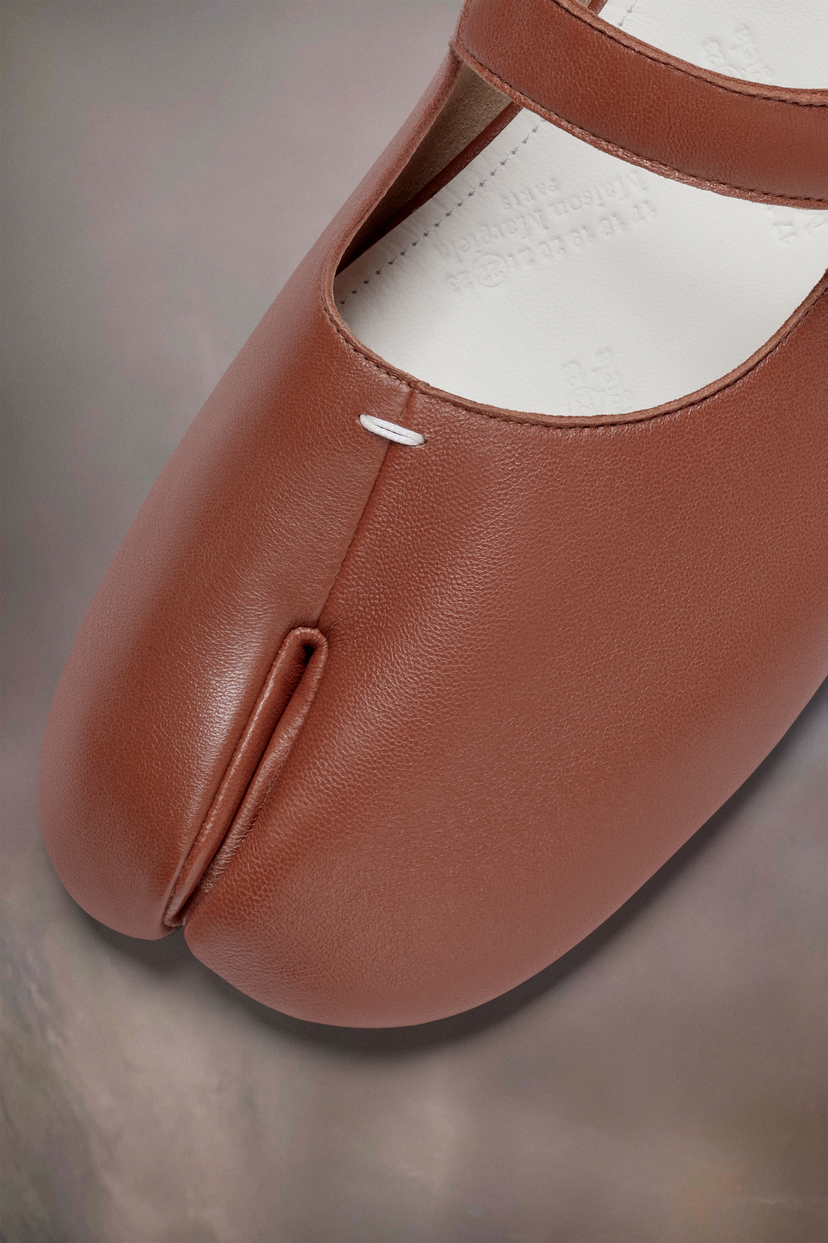 Tabi calfskin ballerinas - 5