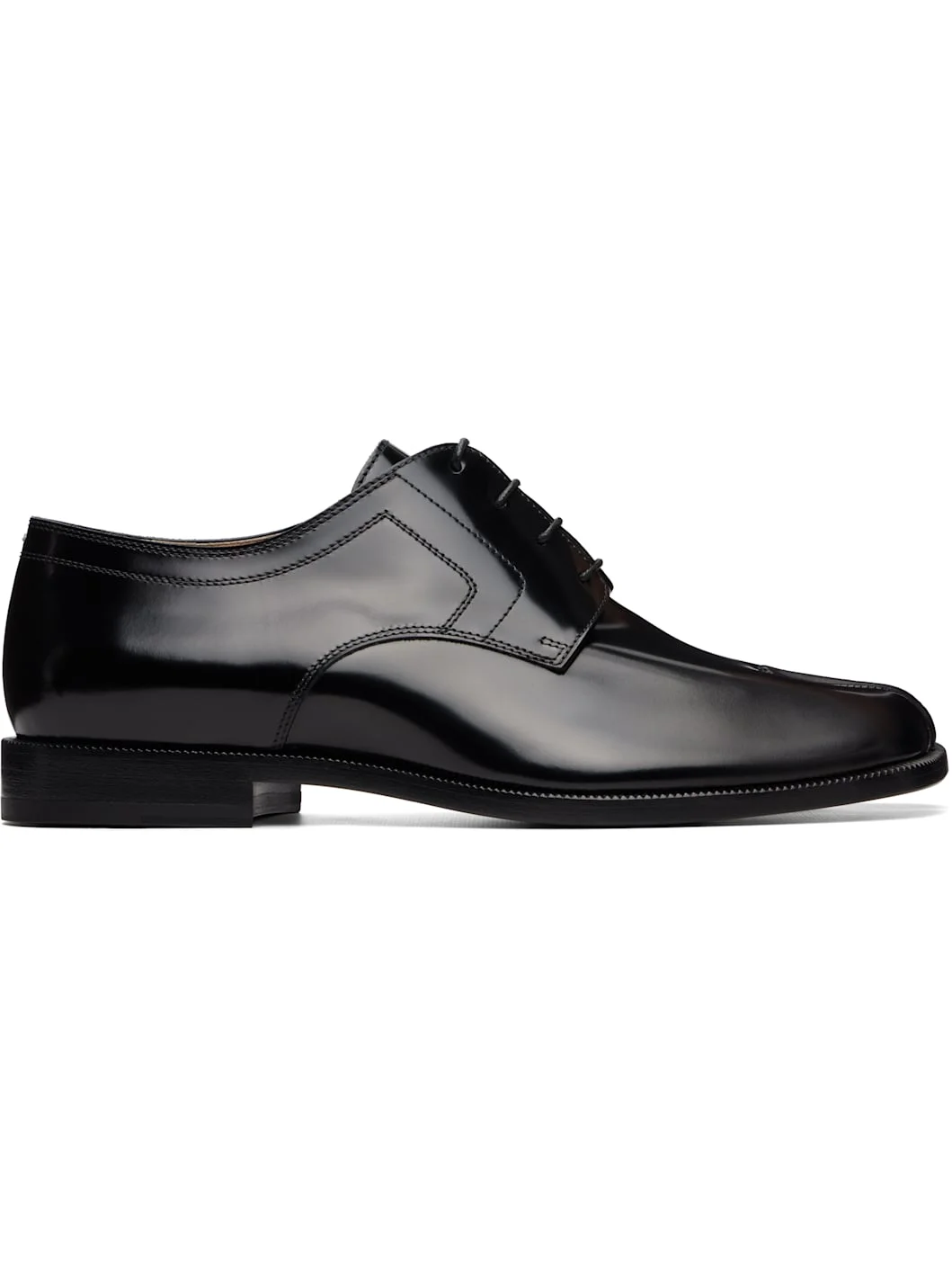Black Tabi Lace-Up Derbys - 1