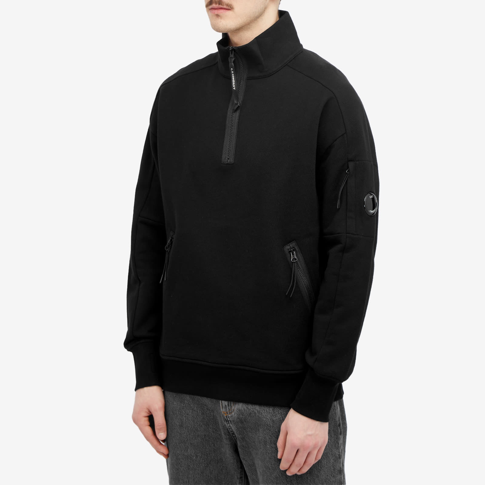 C.P. Company Diagonal Raised Fleece Zipped Sweatshirt - 2