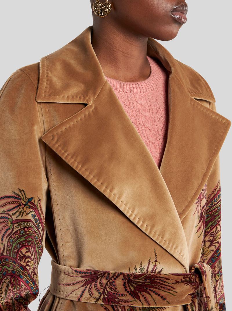 VELVET COAT WITH PRINT 2