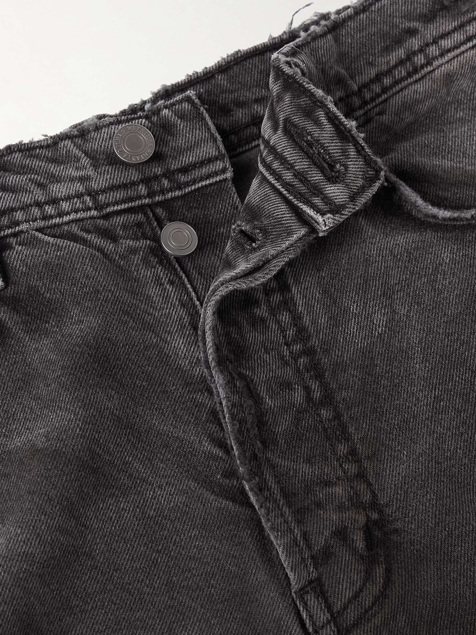 Corpse Pose Wide-Leg Distressed Jeans - 3