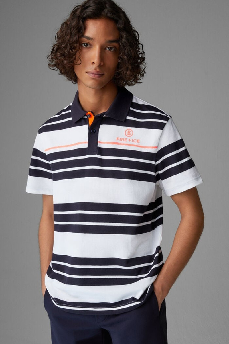 Ramon Polo shirt in Navy blue/White 2