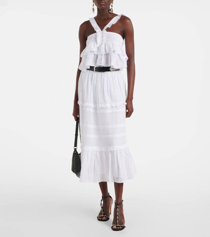 Isabel Marant Étoile Diya cotton-blend maxi skirt outlook