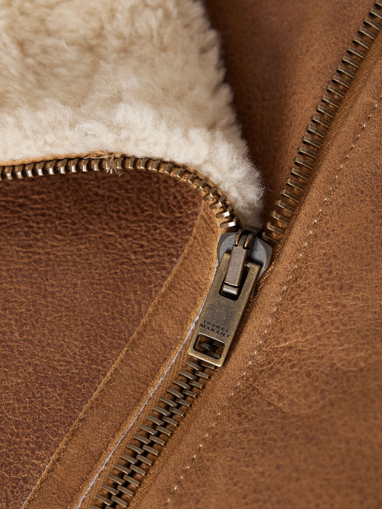 Blondine shearling jacket Brown - 5