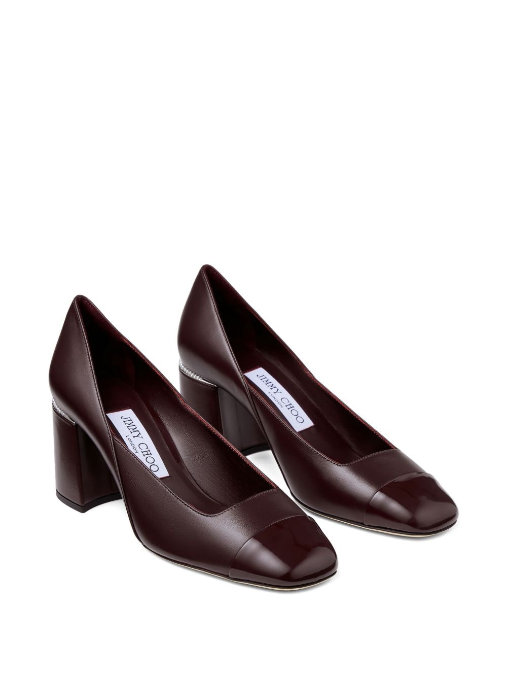 60mm Jenson pearl-embellished square-toe pumps - 2