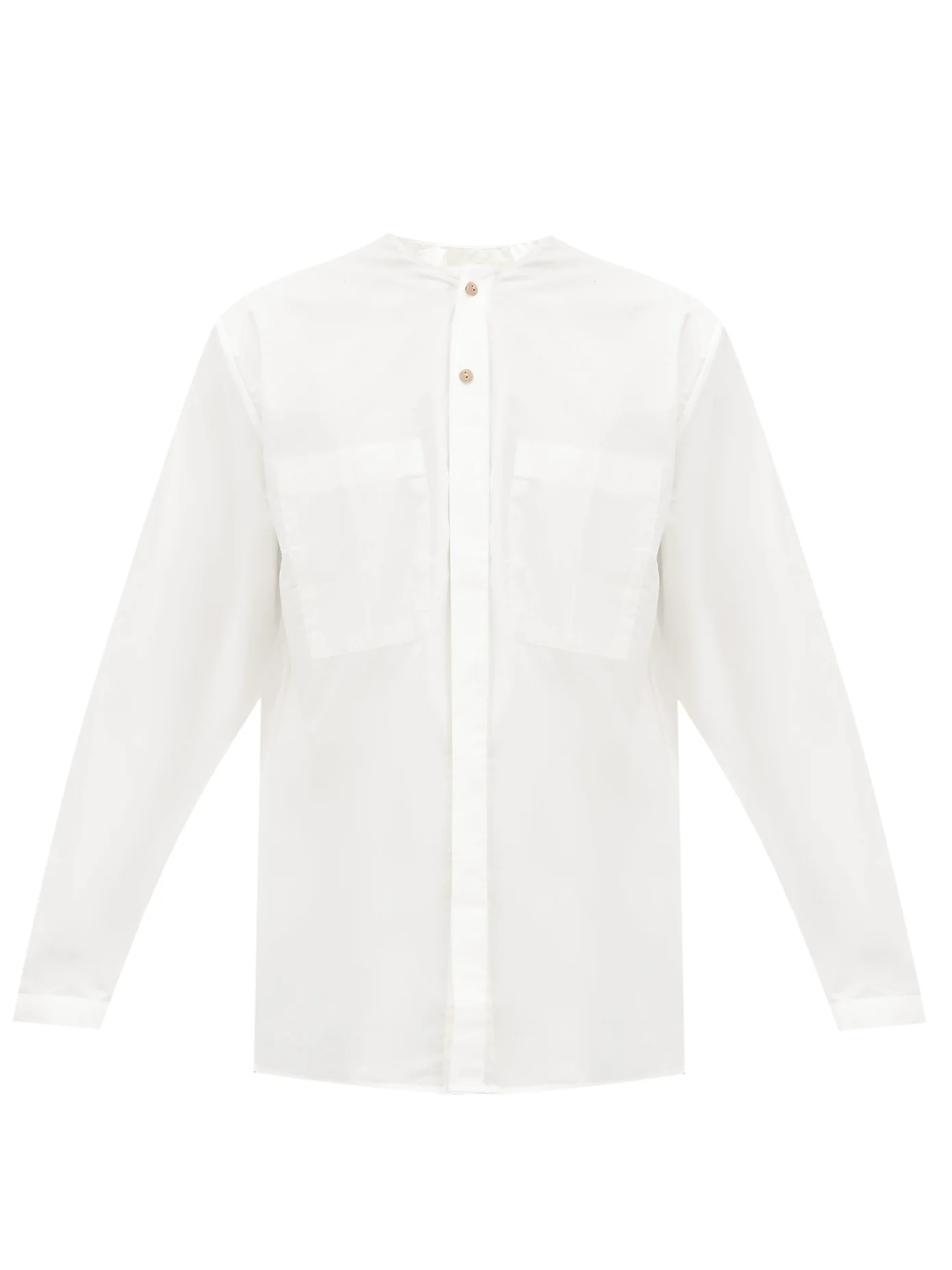 The Blacksmith collarless cotton shirt - 1