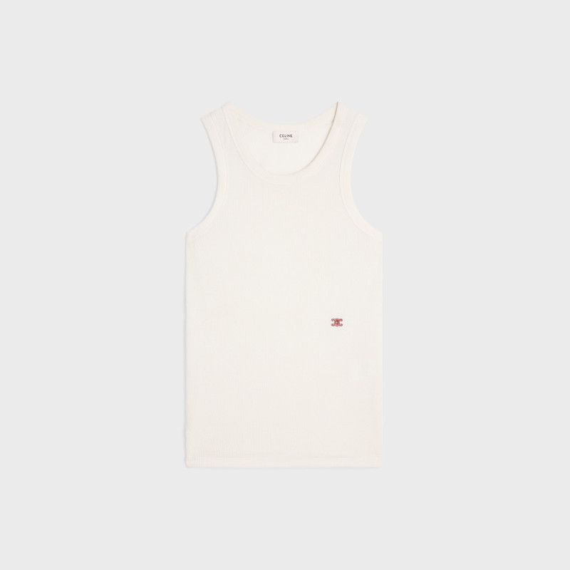 tank top IN ribbed cotton silk 1