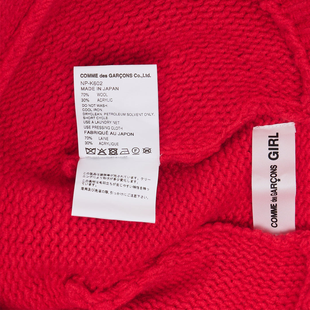 Ribbon Decorated Mohair Cap - 3
