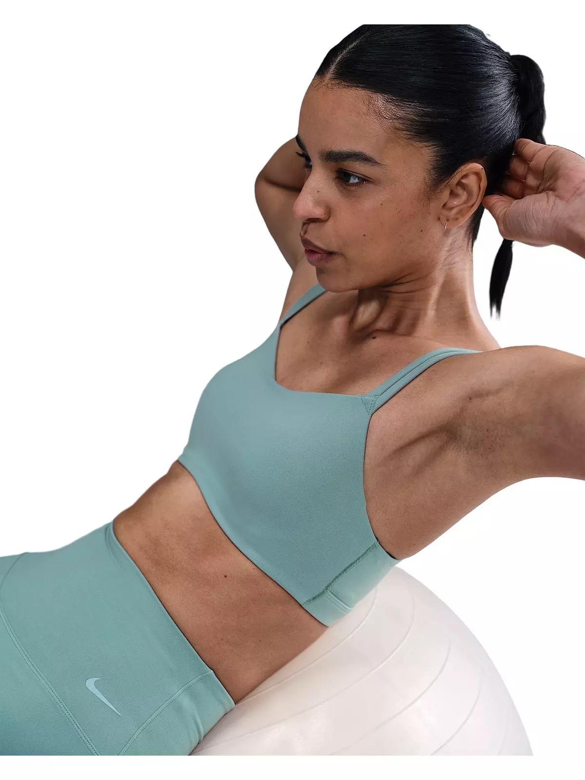 Women's Zenvy Strappy Light-Support Padded Sports Bra -Green - 3