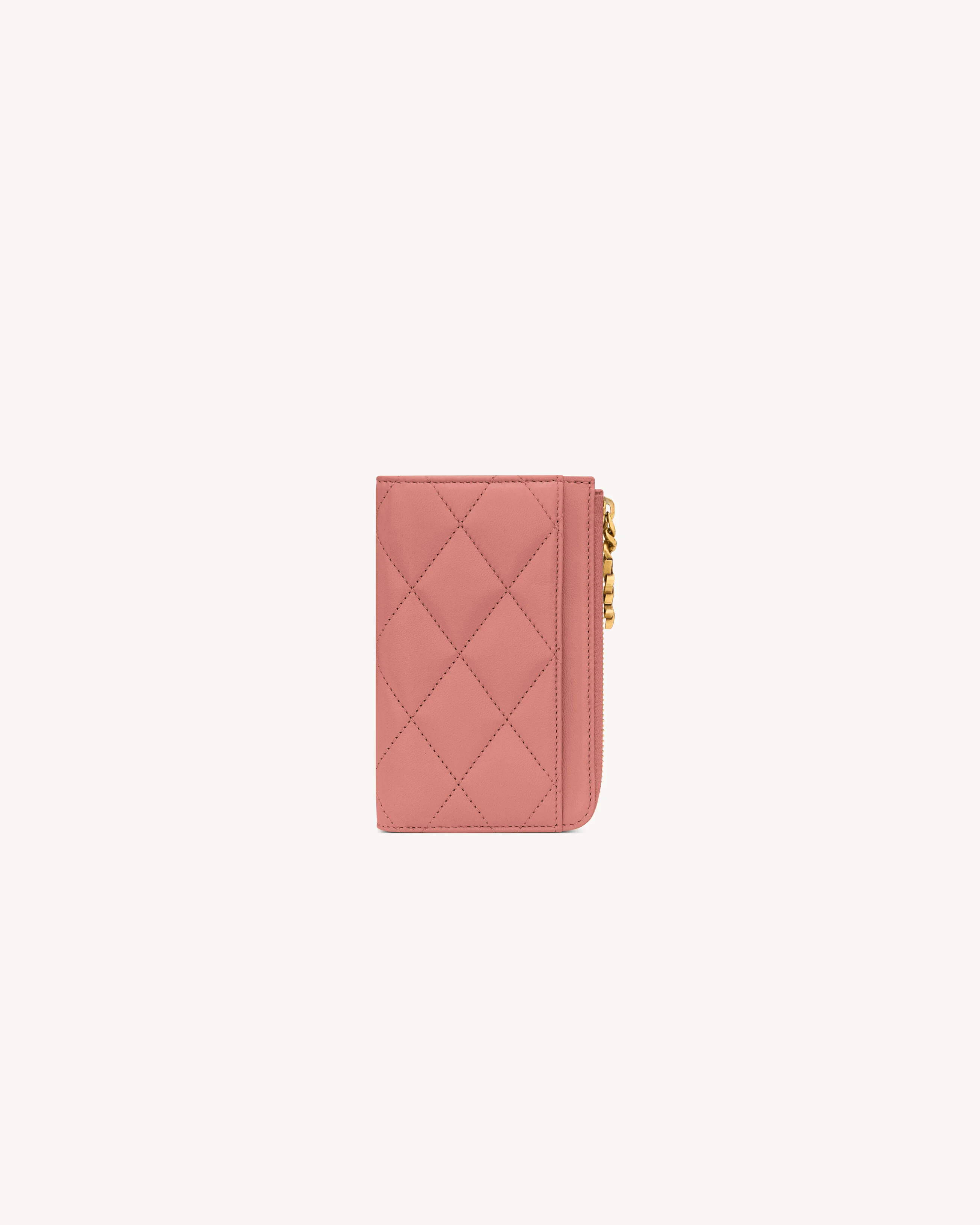 CASSANDRE BIJOU ZIP CARD CASE IN LAMBSKIN - 1