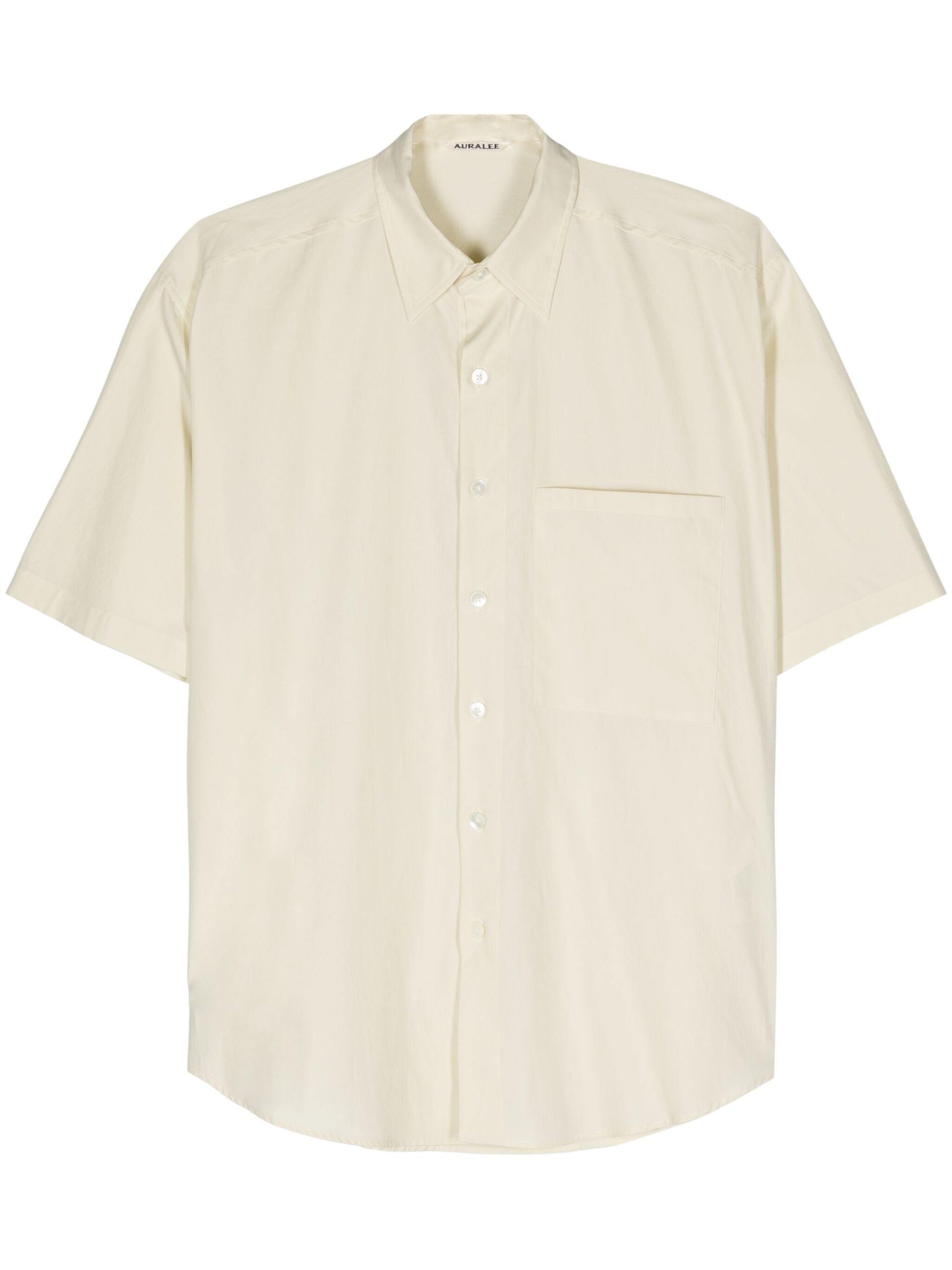 Yellow Short-Sleeved Cotton Shirt - 1