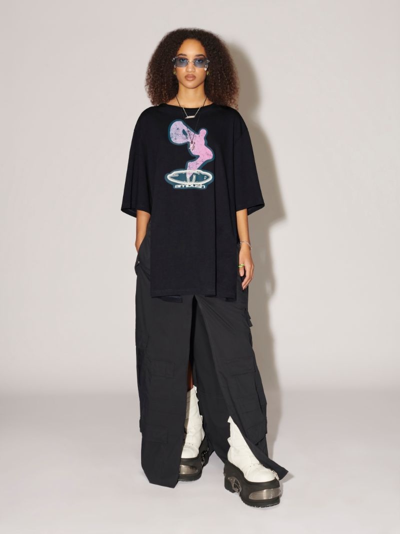 SIDE SPLITS GRAPHIC T-SHIRT - 3
