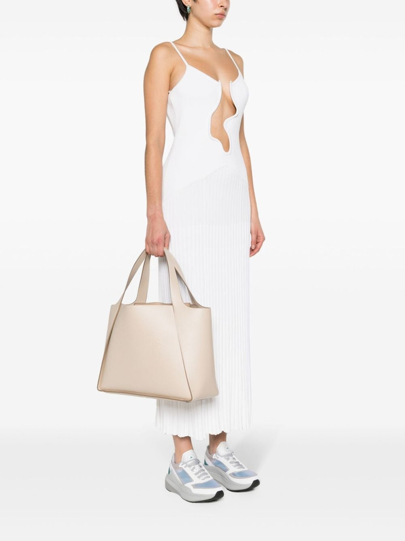 Stella McCartney logo-studded faux-leather tote bag outlook