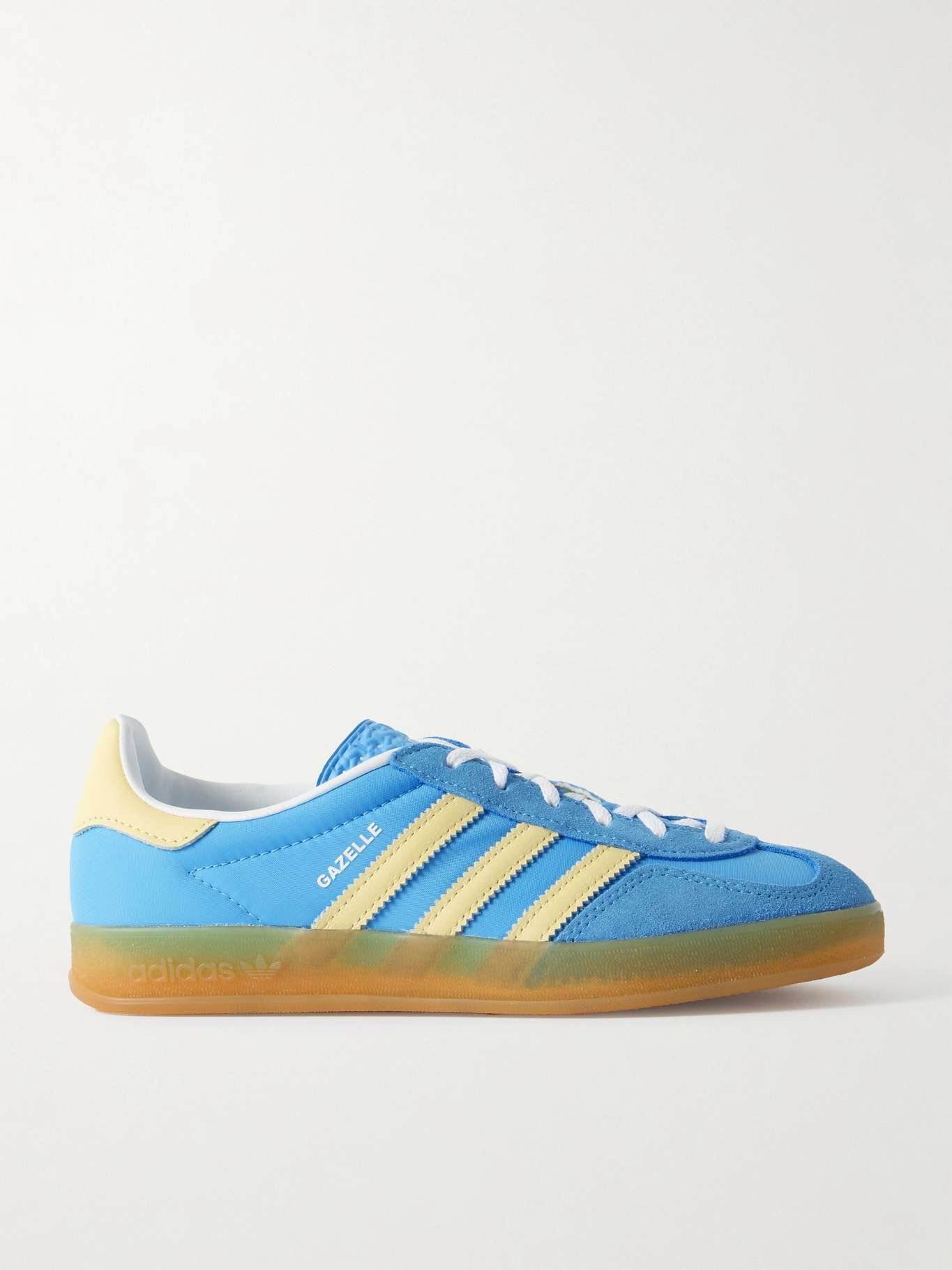 Gazelle Indoor leather-trimmed suede and nylon sneakers - 1