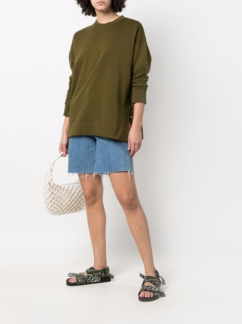 crew-neck organic cotton sweatshirt 3