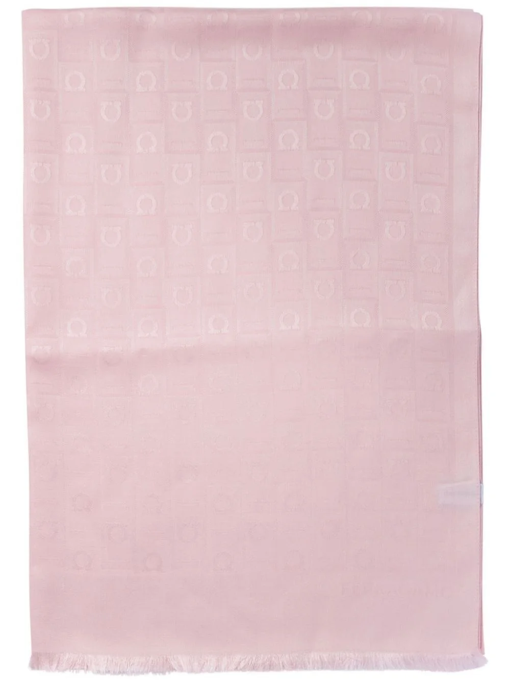 logo-jacquard scarf - 1