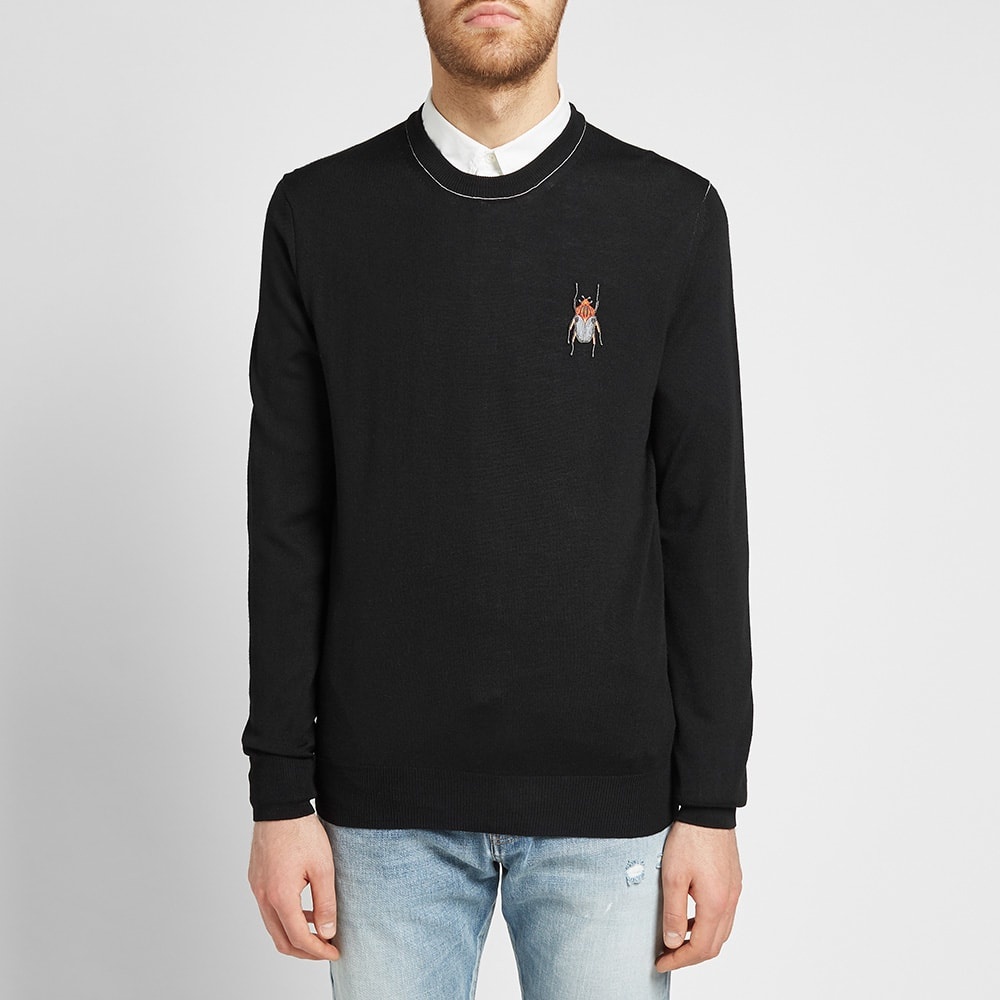 Alexander McQueen Beetle Skull Logo Crew Knit - 4