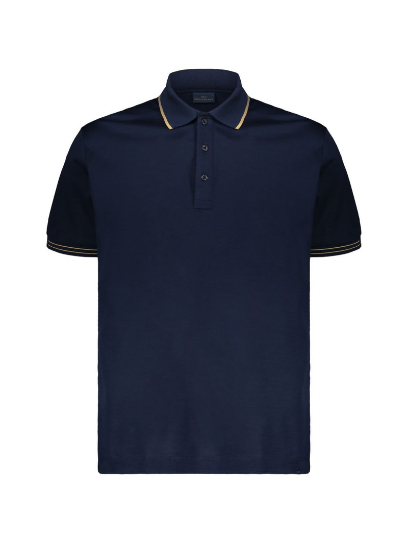 contrast-trim polo shirt 1