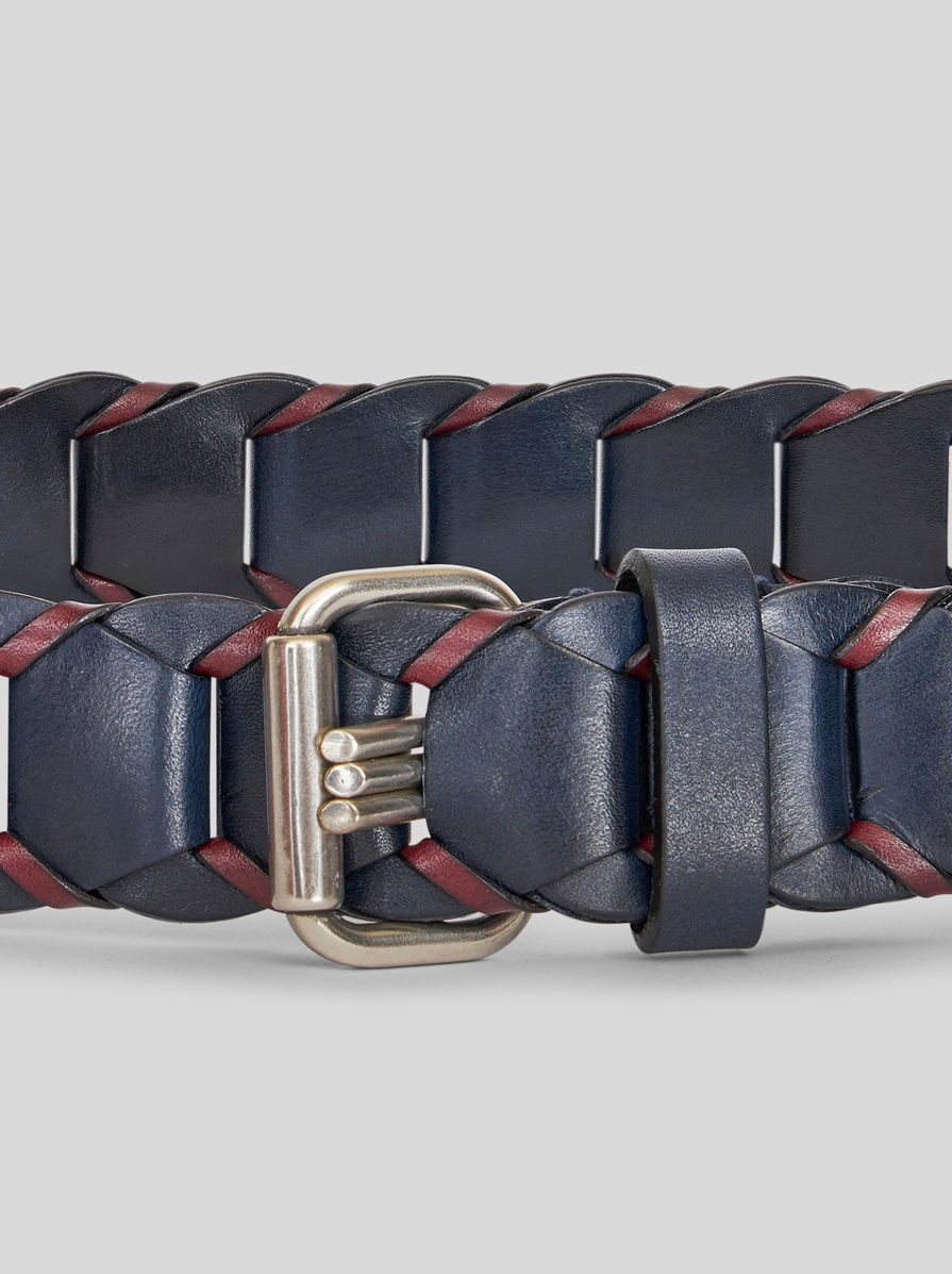 WOVEN LEATHER BELT - 2