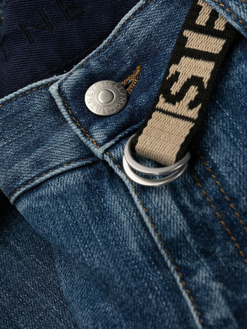 logo-tape slim-fit jeans 6