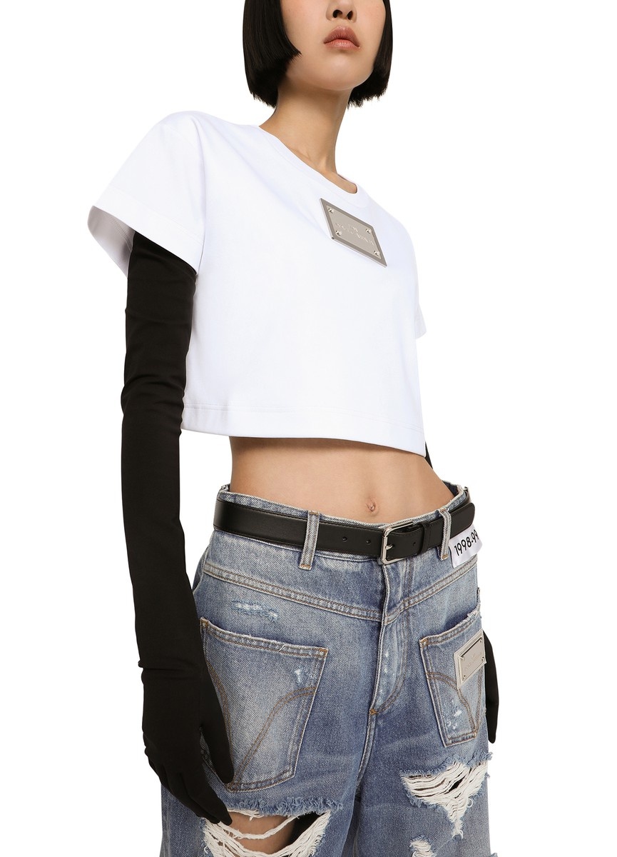 KIM DOLCE&GABBANA Cropped T-shirt - 6