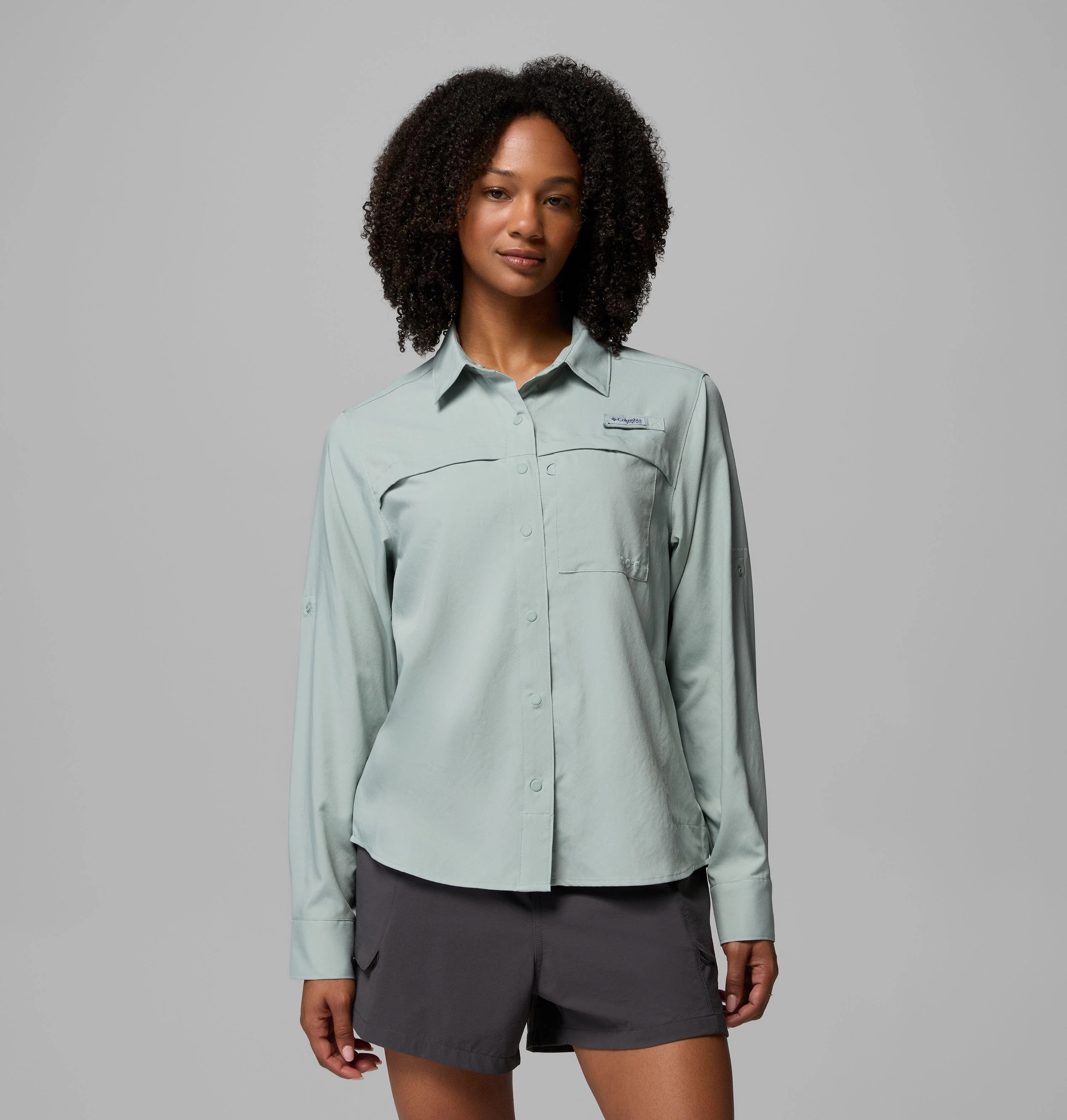 Women's PFG Castback Woven Long Sleeve Shirt - 1