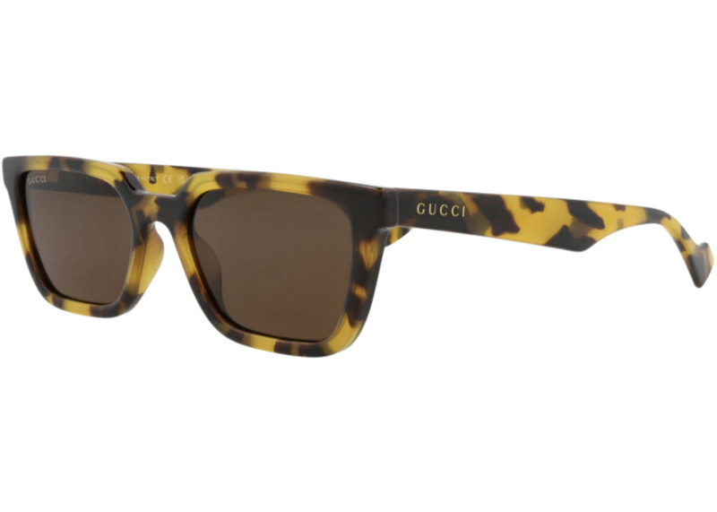 GUCCI Gucci Square-Frame Injection Sunglasses Yellow Yellow Brown (GG1539S-30014815-005) outlook
